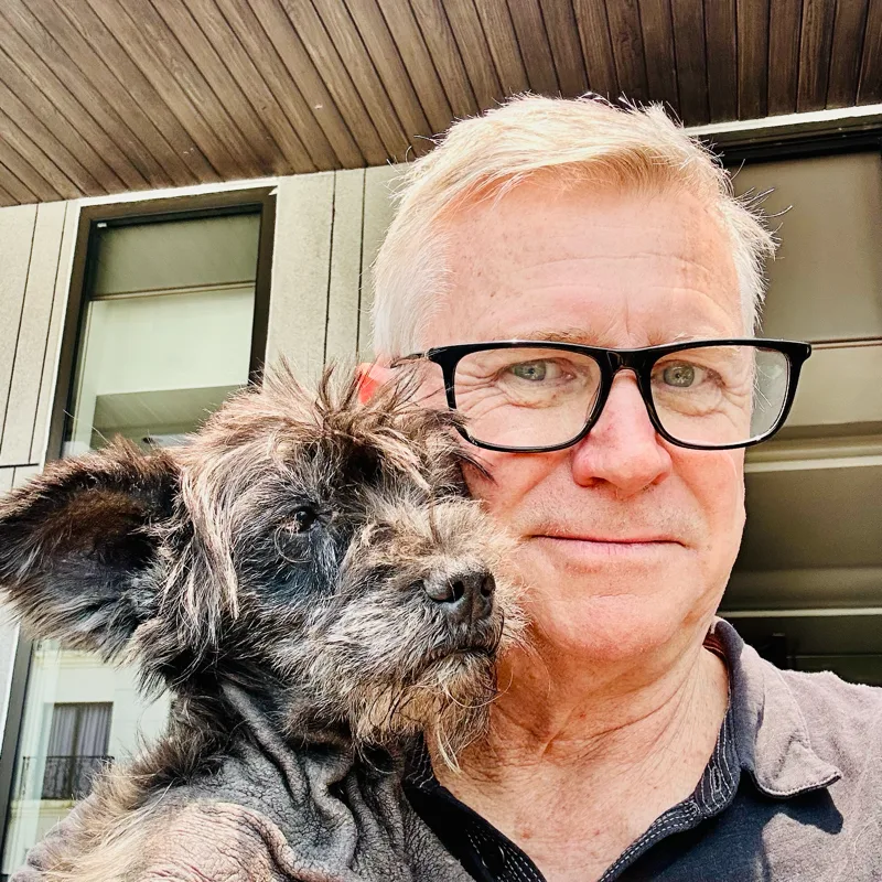 DeepSenz founder Brian Hanley with Lucie